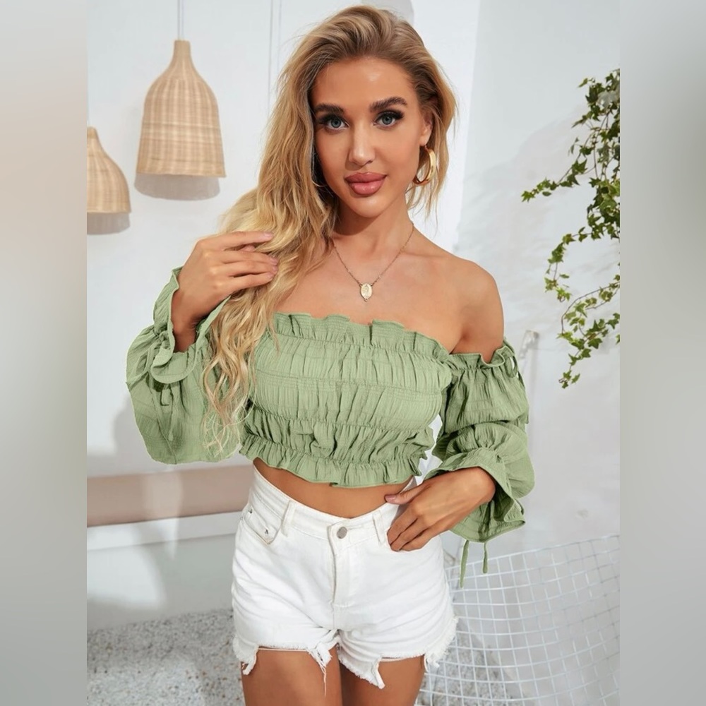 Ruched Crop Top